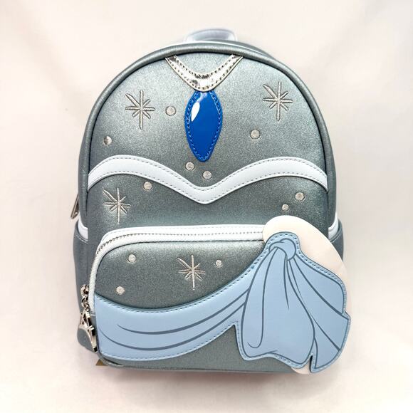 New Loungefly Princess Tiana Blue Dress Mini Backpack main image 5